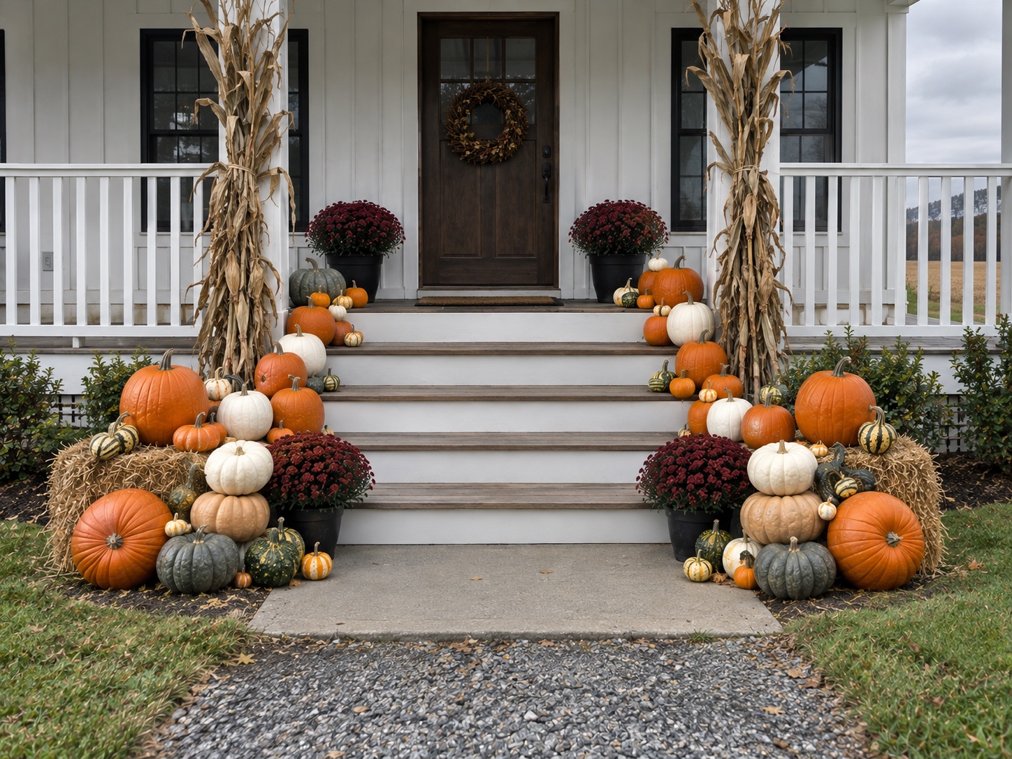 Grand Entry set up on a porch